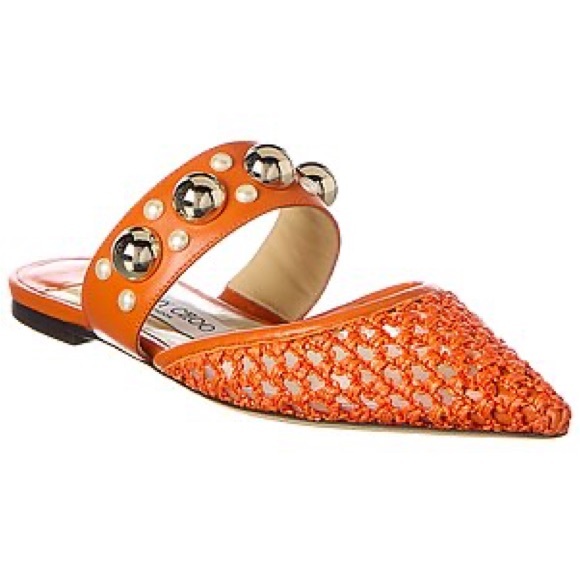 Jimmy Choo
Basette Raffia & Leather Flat - Picture 8 of 8